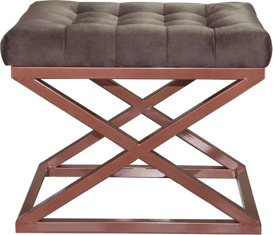 Puf Atelier del Sofa, ngjyrë bakri dhe kafe, Capraz