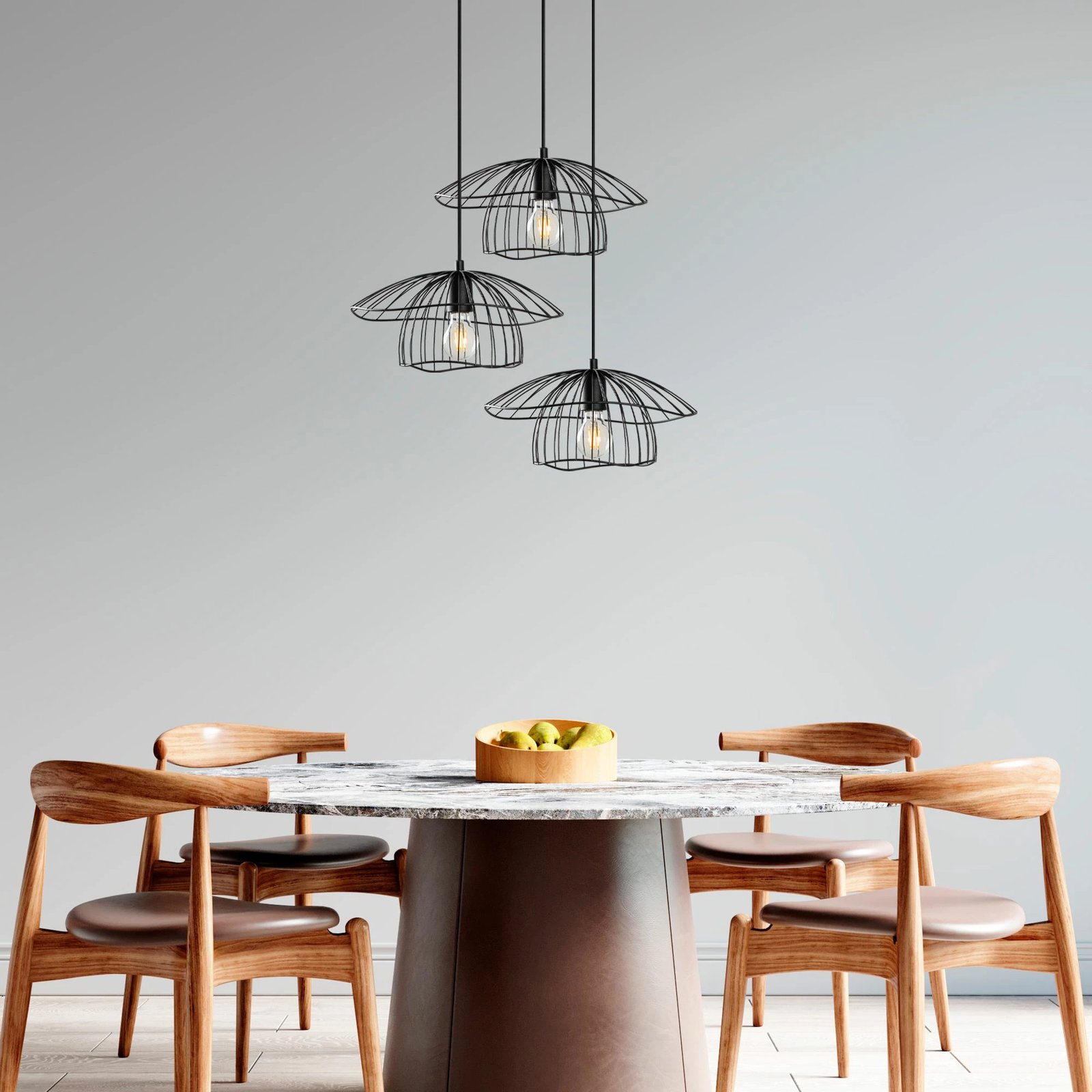 Llambë tavani Opviq, Mantar - 6500 - S - 1, metalike, e zezë