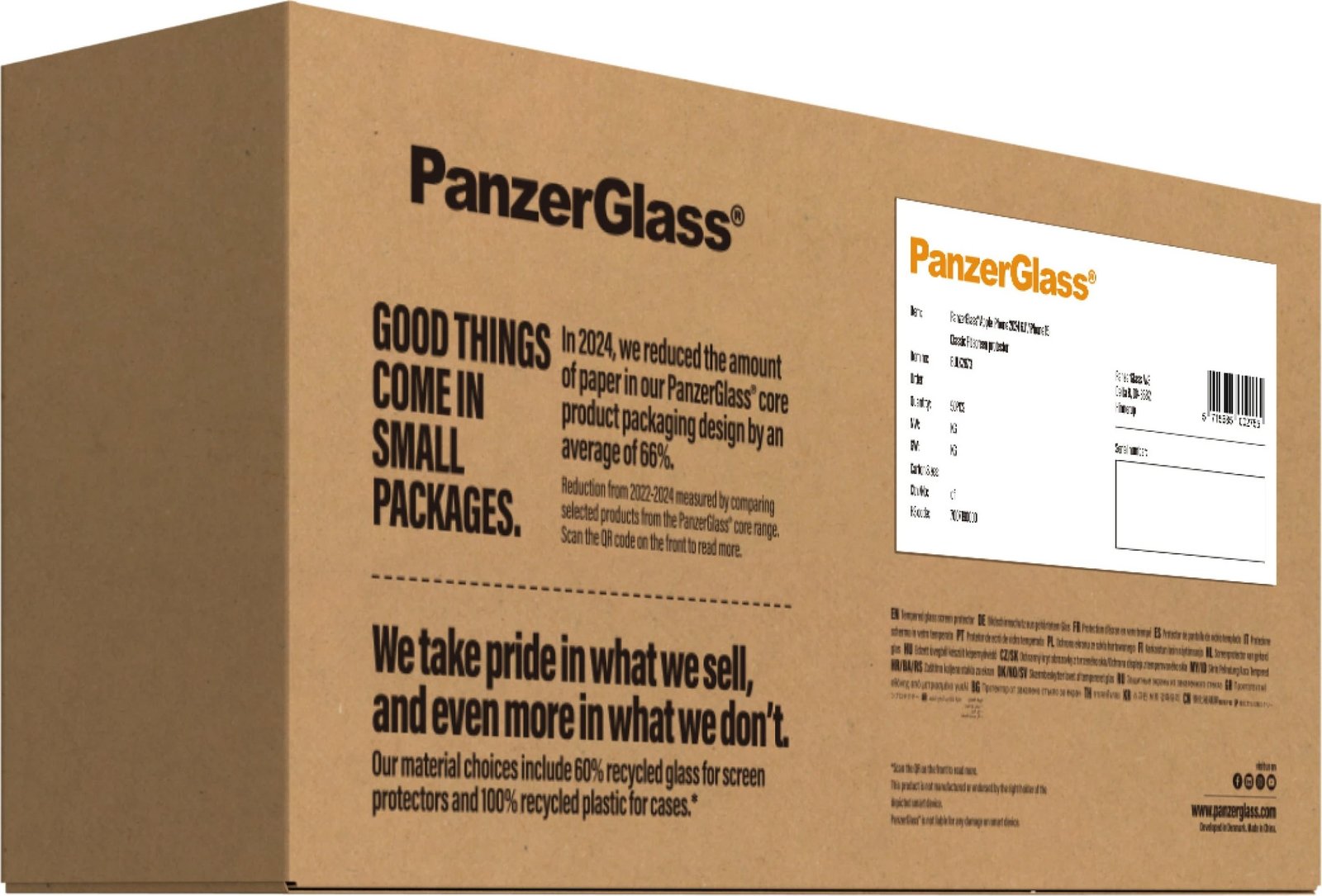 Mbrojtës ekrani PanzerGlass për Apple, transparent