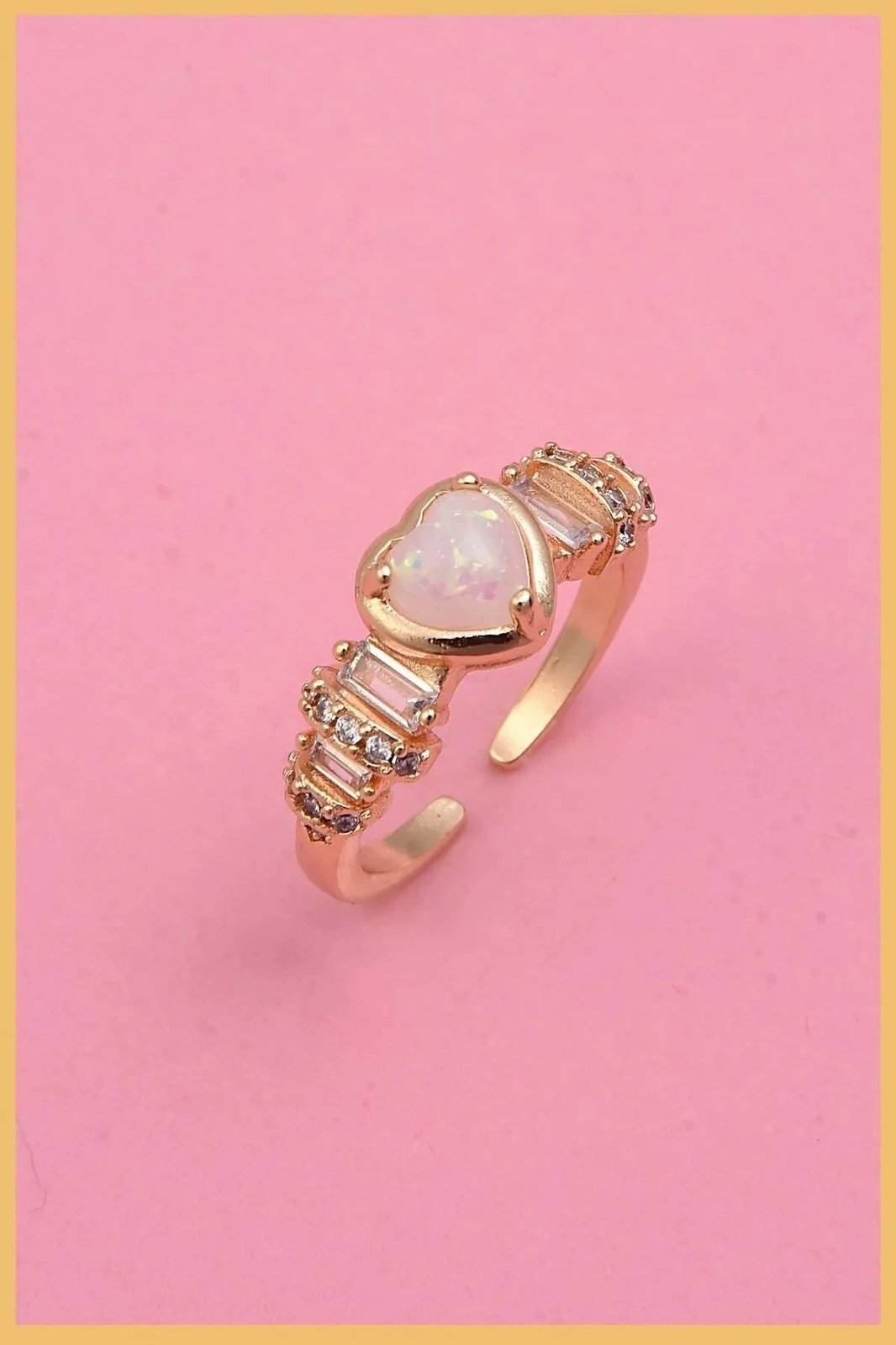 Unazë Jumeon, e bardhë-opal, klp