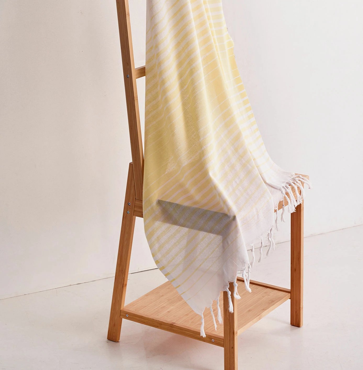 Peshqir plazhi Fouta, ngjyrë e verdhë, Mijölnir, Golge, 90x180cm