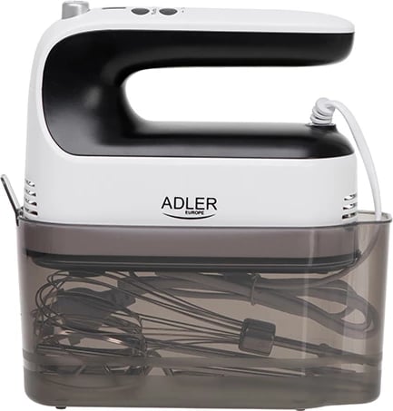Mikser dore, Adler, AD 4229, 9 shpejtësi Turbo me LCD 600W, me kuti aksesorësh, bardh e zi