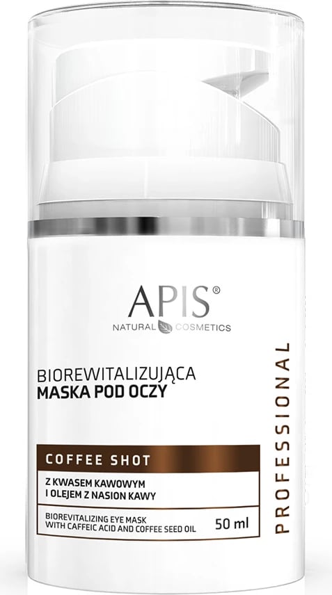 Maskë për sy APIS Coffee Shot Brightening për femra 50ml