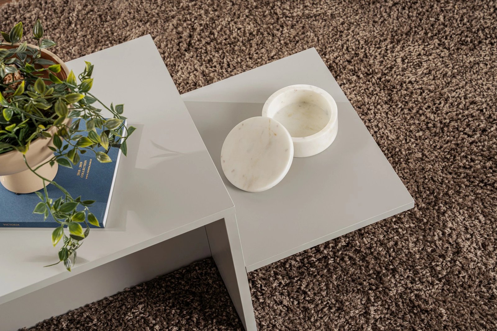 Tavolinë kafeje Nordure, Harmony, ngjyrë gri