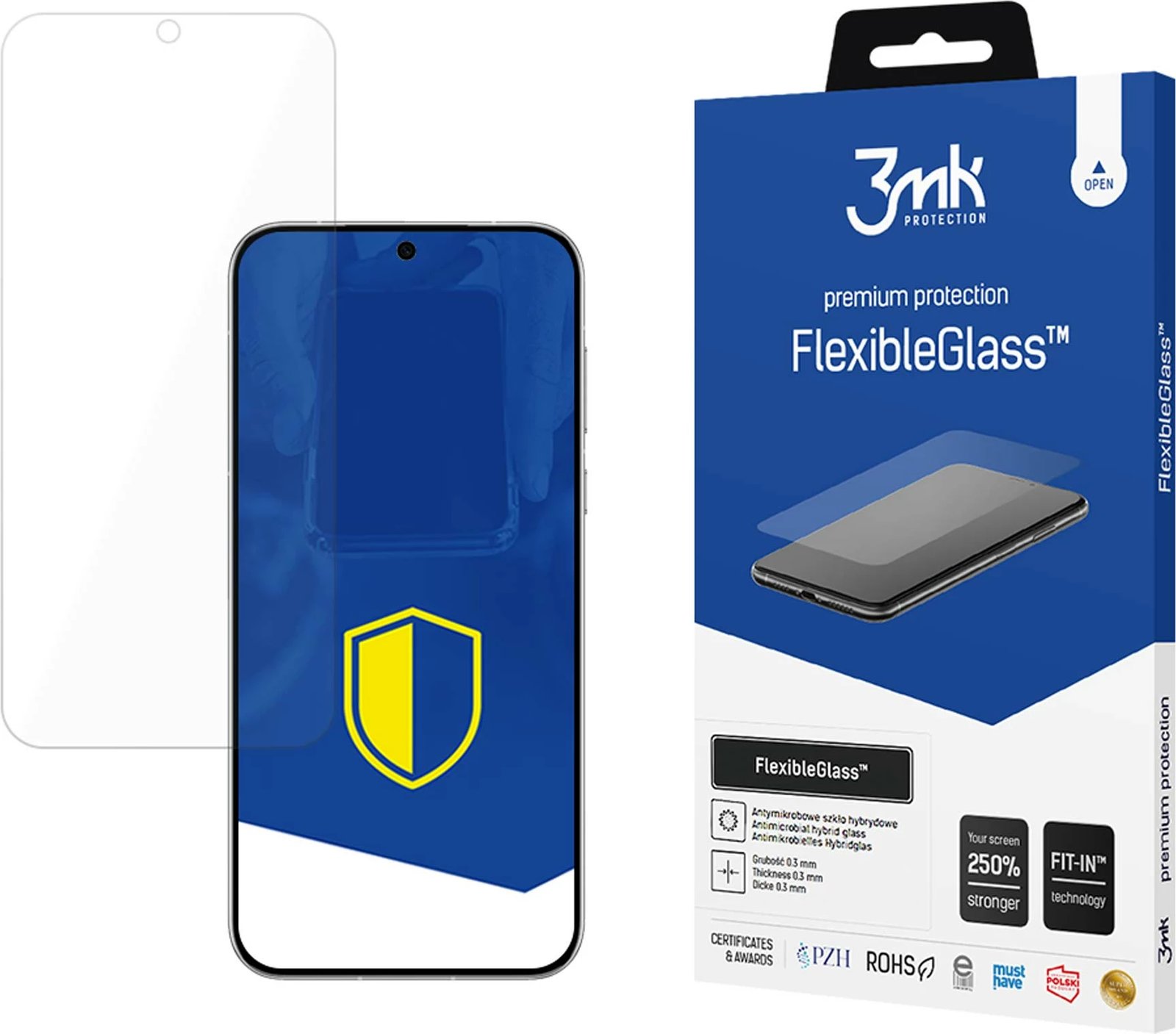 Mbrojtës ekrani FlexibleGlass 3mk për Huawei Pura 70, transparent