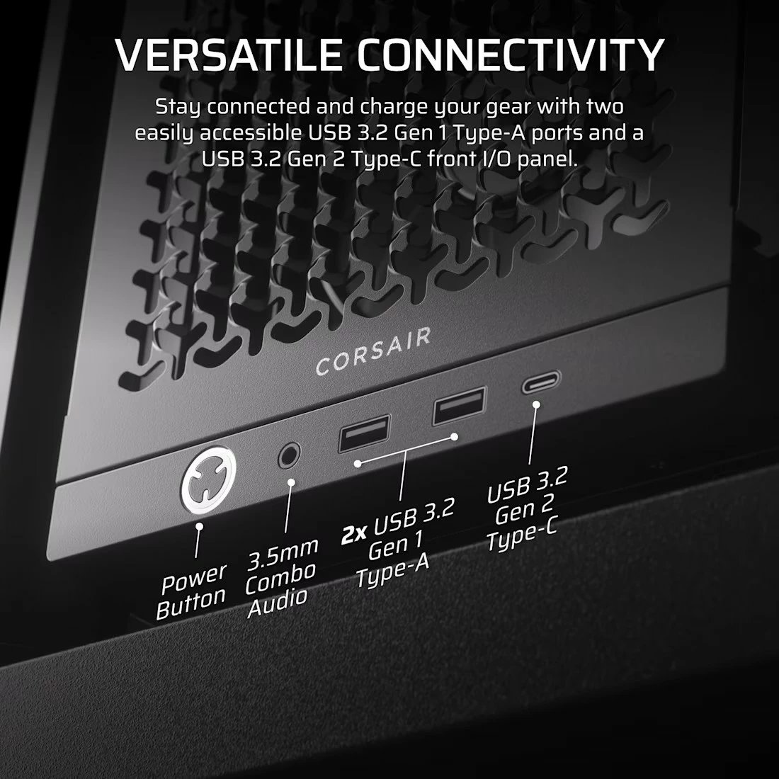 Kasë Corsair FRAME 4000D RS, Midi Tower, ATX, e zezë