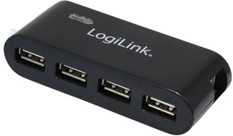 HUB USB LogiLink UA0085, 4 porta, USB 2.0, i zi, me furnizim energjie