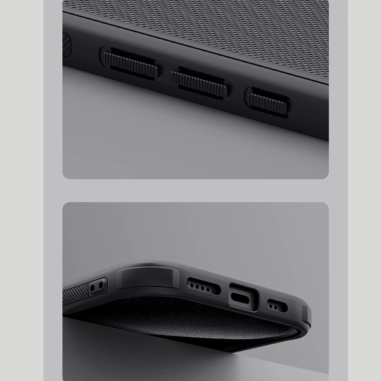 Mbështjellës Nillkin Super Frosted Shield Pro Magnetic Case për iPhone 16 Pro Max, i zi