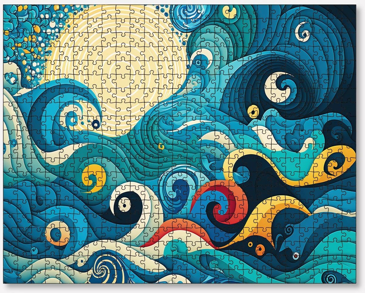 Puzzle 1000 copë, Evila Originals, shumëngjyrësh, PZL_0100_1000