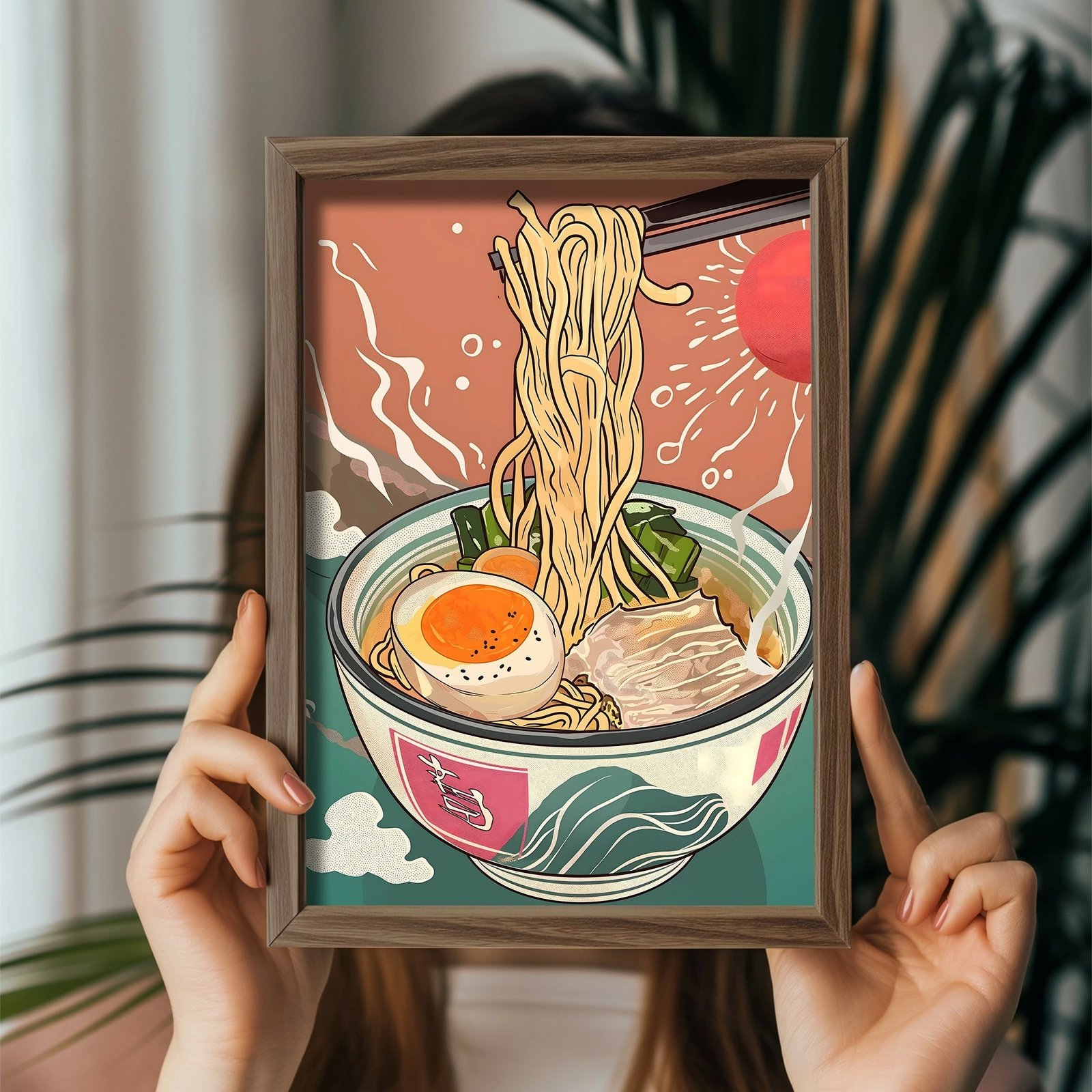 Pikturë dekorative me kornizë MDF, shumëngjyrëshe, GE207-L