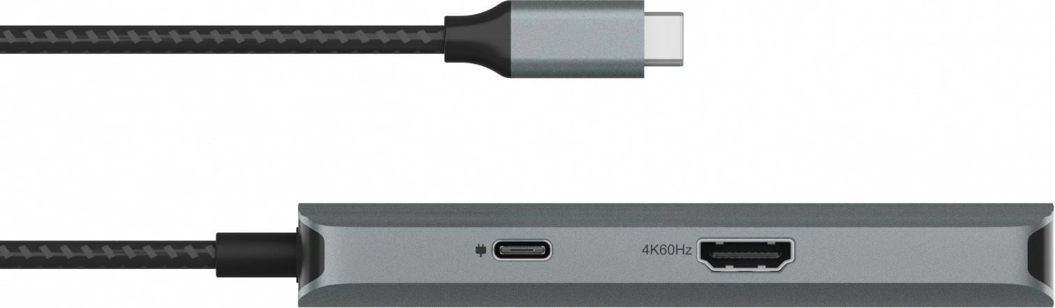 Docking station IcyBox IB-DK4022a-CPD, 6-in-1, HDMI, USB, Power Delivery, anthracite