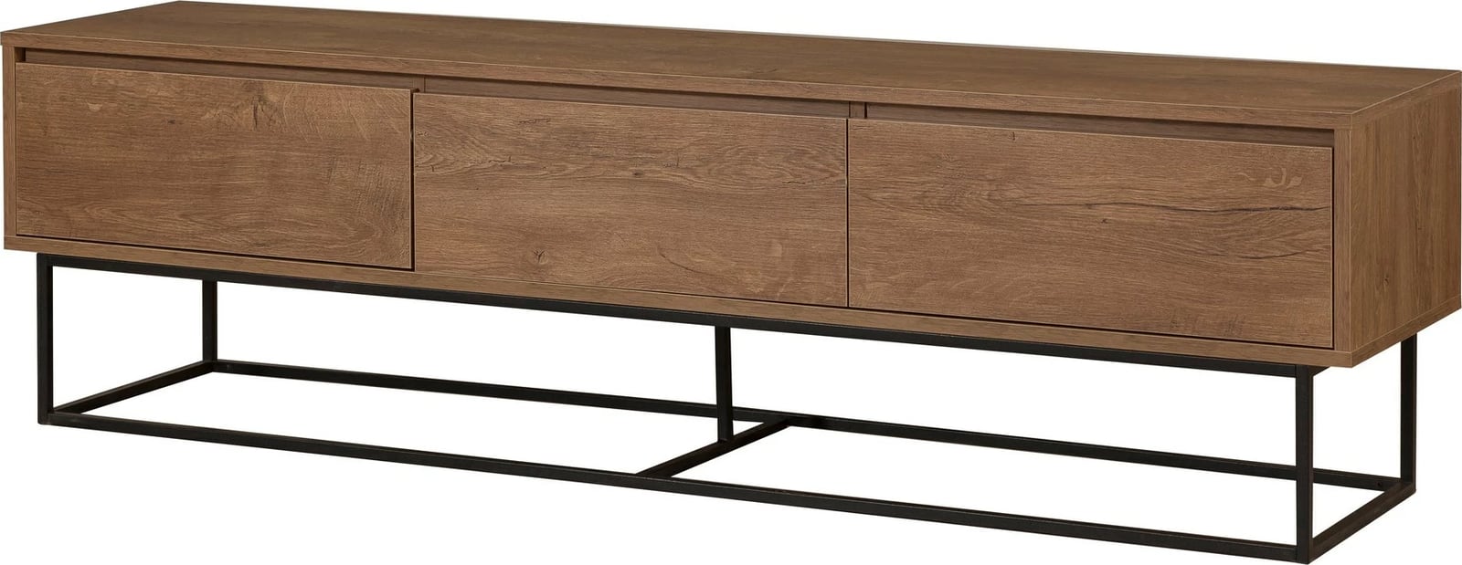 Set mobiljesh për dhomë dite Skye Decor, Laxus Takım 24, ngjyrë arre dhe e zezë