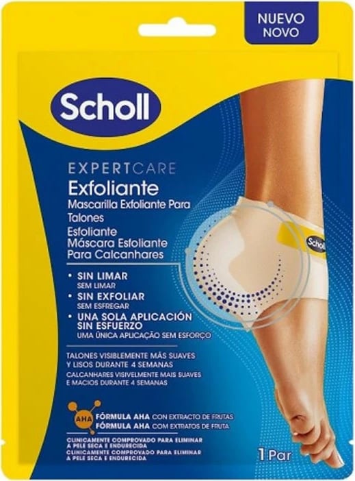 Maskë eksfoliuese për thembra Scholl Exfoliating Heel Mask unisex 1 palë