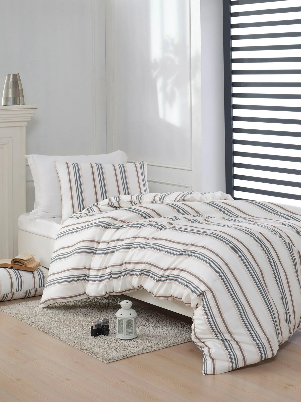 Set mbulesë jorgani për një person, L'essentiel Nairobi, krem Set mbulesë jorgani për një person, L'essentiel Nairobi, krem