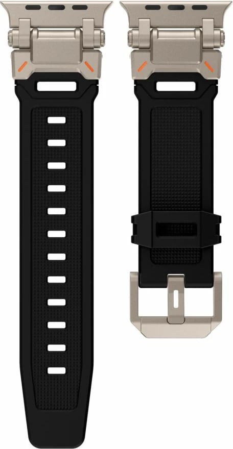Rrip për Apple Watch Tech-Protect Delta Pro, TPU, 42/44/45/49 mm, Zi-Titanium