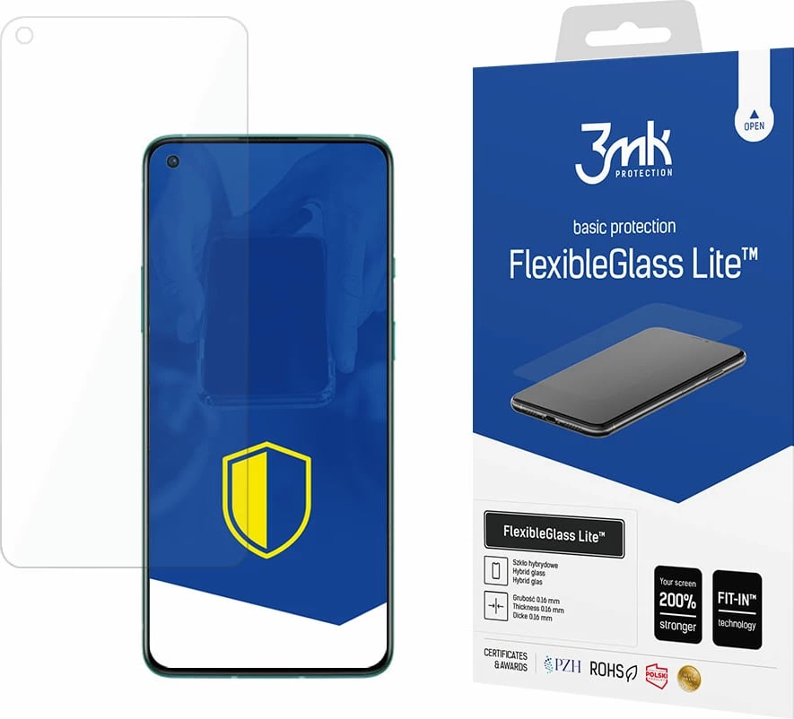 Mbështjellës xhami hibrid 3mk FlexibleGlass Lite për OnePlus 8T+ 5G, ultra i hollë