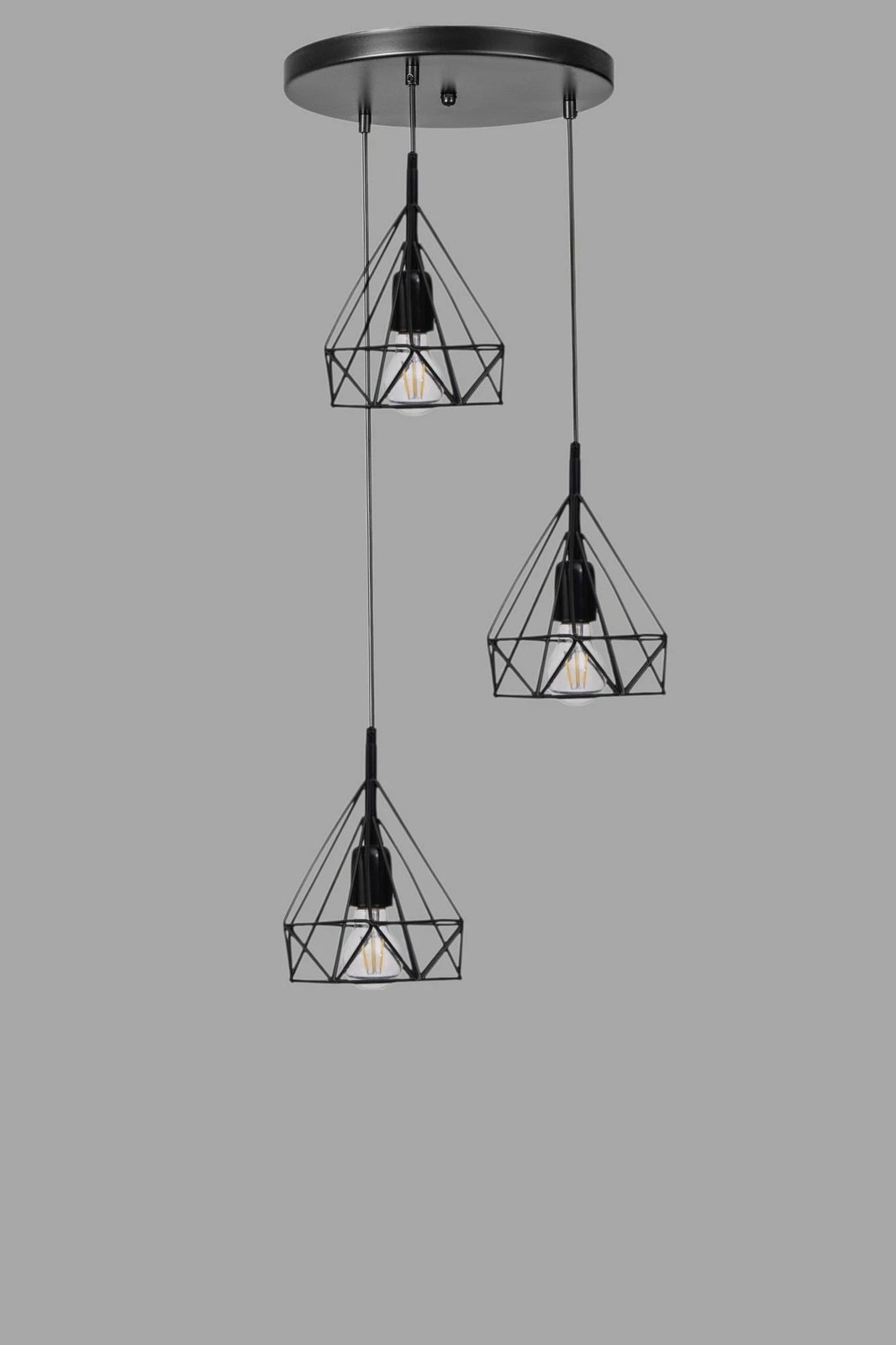 Llambë tavani Opviq, e zezë, 3 vende, 9046-3