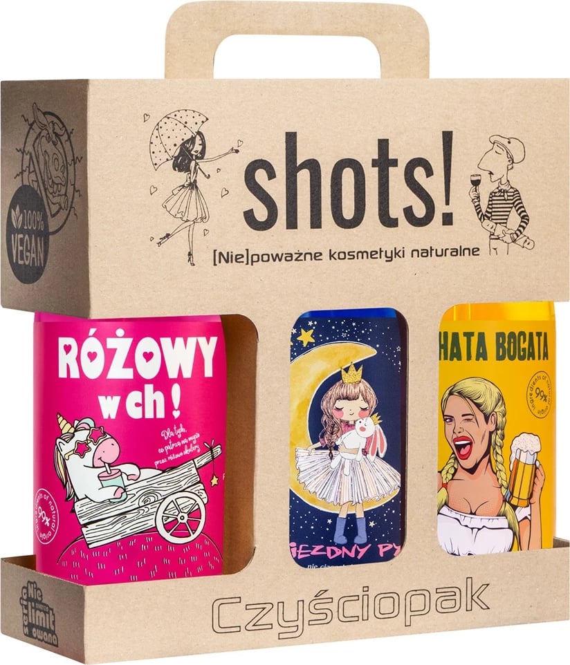 Xhel dushi LaQ Shots! Clean Pack Star Dust, Czym Chata Bogata, Pink in Ch! 3x500ml Xhel dushi LaQ Shots! Clean Pack Star Dust, Czym Chata Bogata, Pink in Ch! 3x500ml
