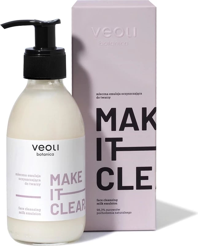 Emulsion pastruese për fytyrë Veoli Botanica Make It Clear Milk për femra, 200ml