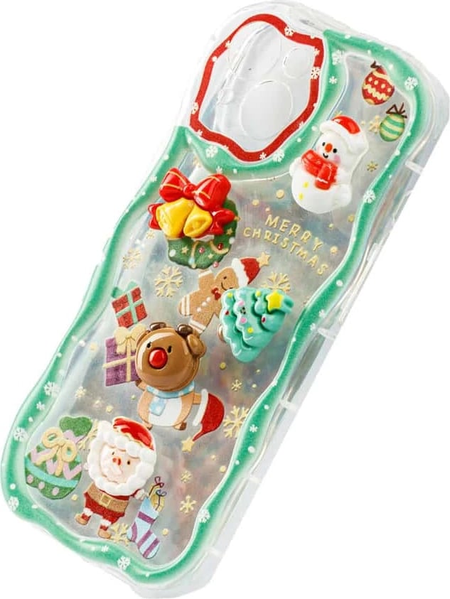 Fotroll për telefon TECH TIME Christmas Edition Green (IP14PLUS)