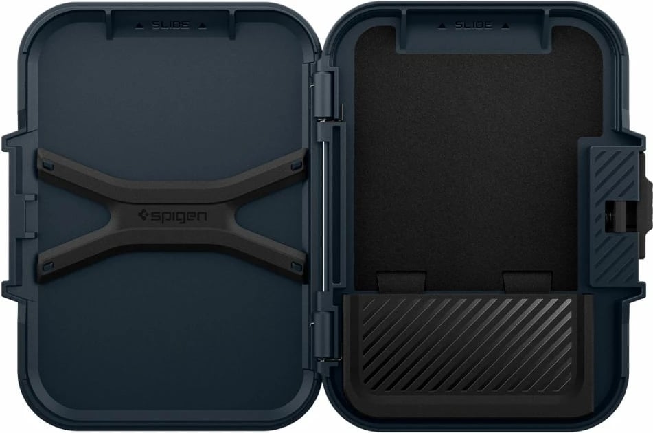 Mbështjellës Spigen Lock Fit MagSafe për kartela, Blu e errët