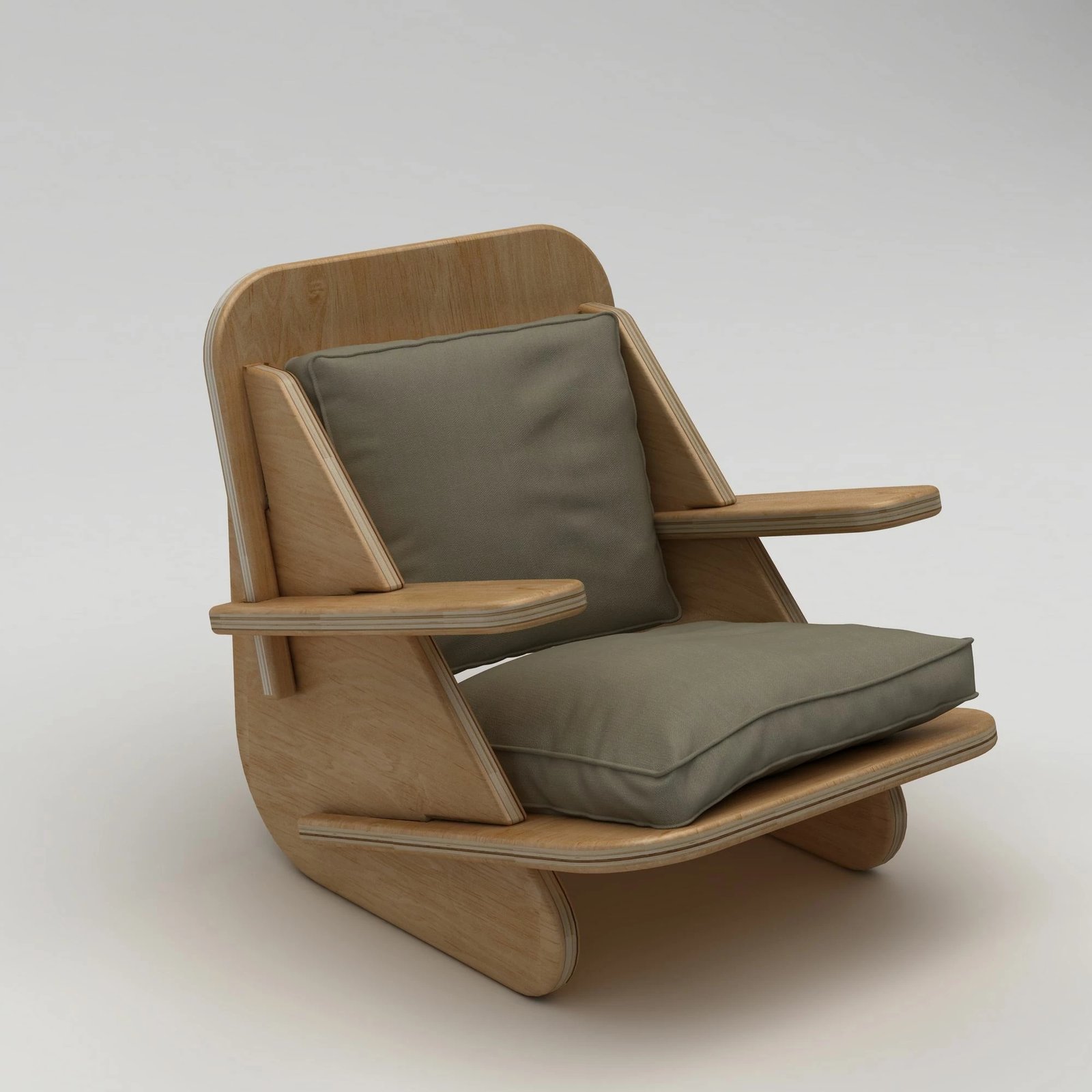 Karrige Wing Skye Decor, druri natyral, khaki, stil moderne