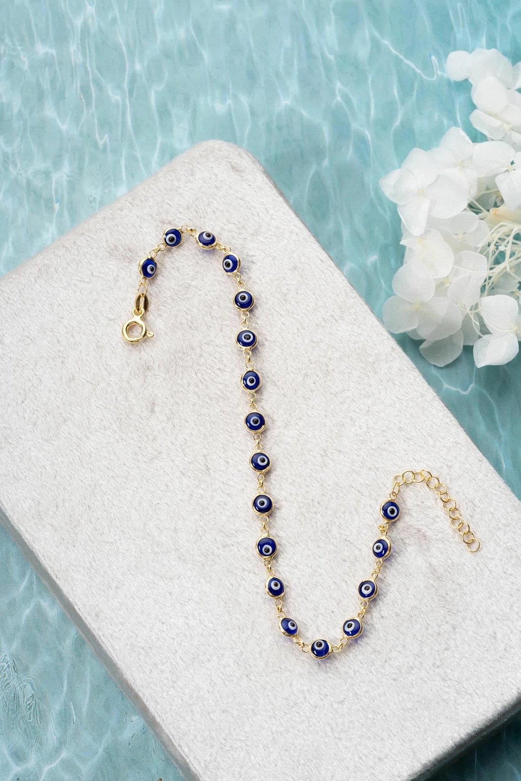 Byzylyk argjendi Jumeon, ngjyrë ari dhe kaltër, NRZ1000344