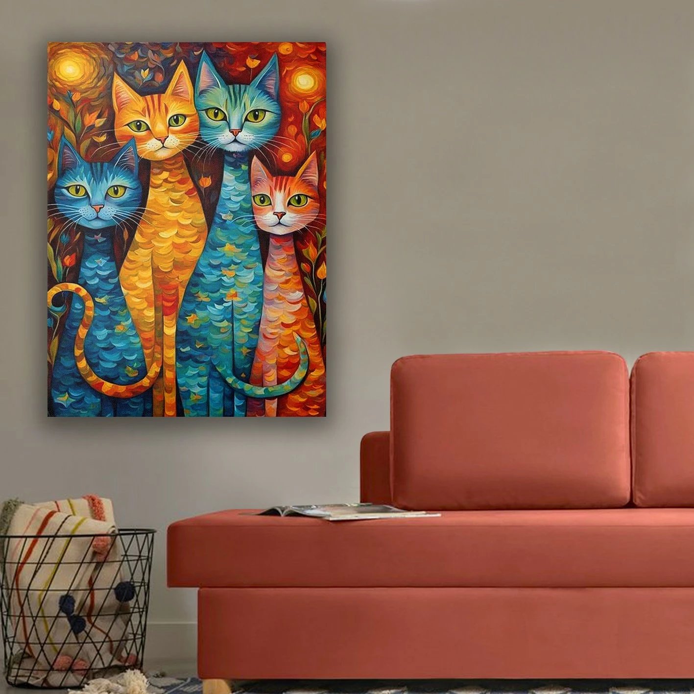 Pikturë dekorative në kanavacë, shumëngjyrëshe, KNV9988 - 50x70cm