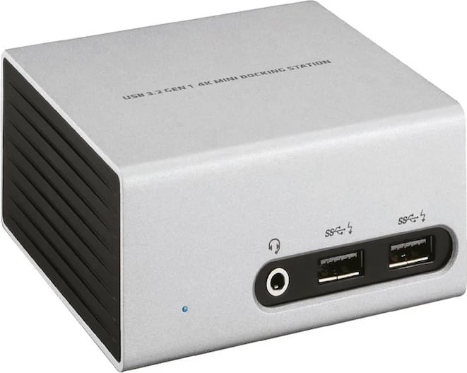 Docking station Club3D USB 3.2 Gen 1, 4K, 4x USB3, HDMI, DVI, LAN, argjendtë/zi
