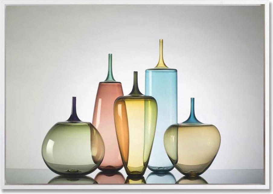 Pikturë dekorative Botli, kanavacë, shumëngjyrëshe, kornizë e bardhë, 93x63x4cm