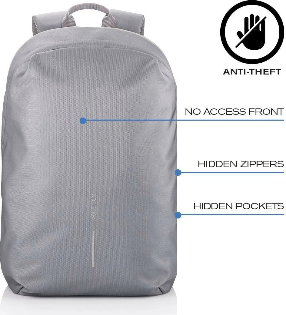 Çantë shpine XD DESIGN BOBBY SOFT, 15.6", 13-16L, Gri