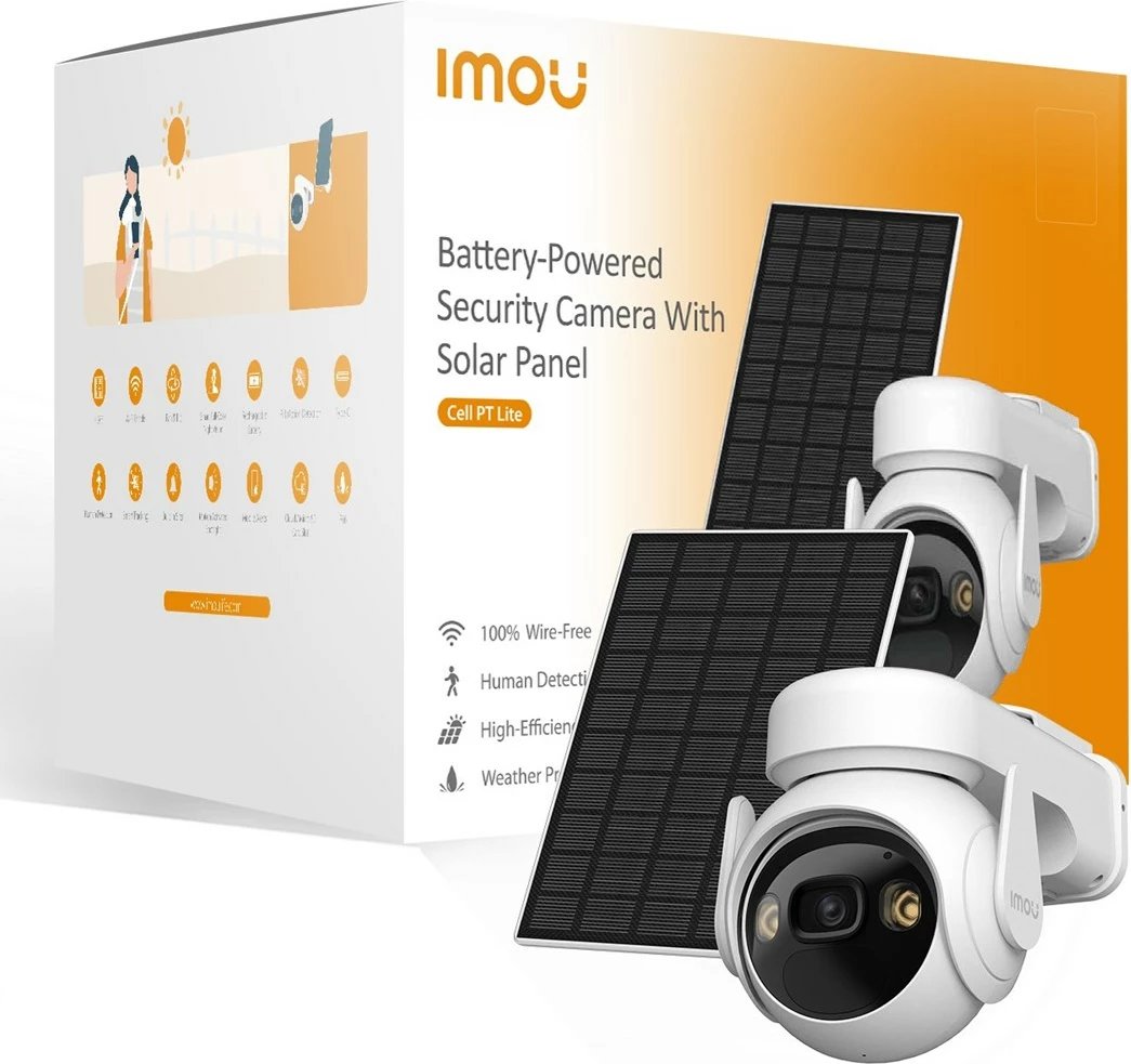 Kamerë sigurie imou Cell PT Lite KIT me panel diellor, e bardhë