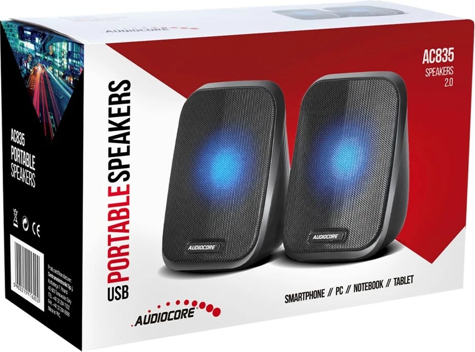 Bokse AUDIOCORE AC835, LED