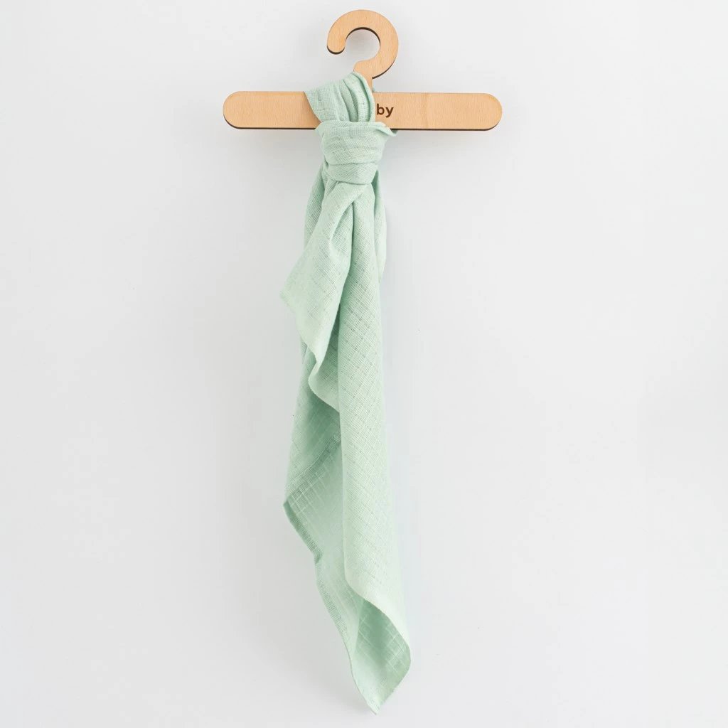 Pelena pambuku New Baby 70x80 cm 100% pambuk OEKO-TEX Standard 100 120 g/m2 set 3 copë rozë