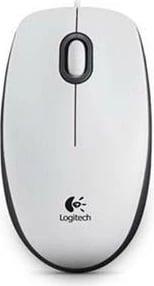 Maus Logitech B100 - USB, i bardhë