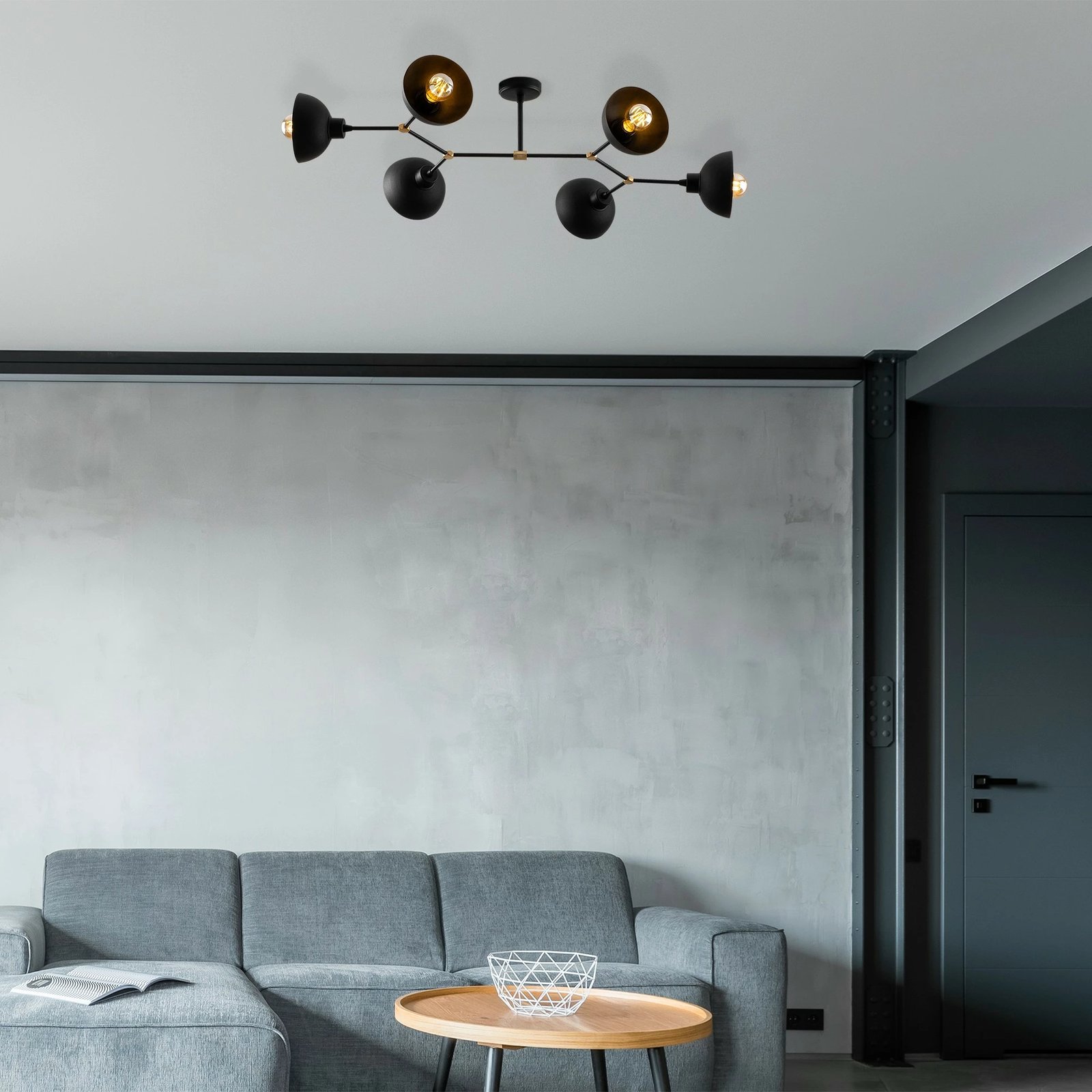 Llambë tavani Opviq, Dram - 1106, ngjyrë e zezë