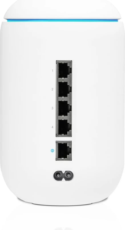 Router Ubiquiti UniFi Dream Machine, 2.4GHz/300Mbps, 5GHz/1733Mbps, 5xGbE, Cloud Key, i bardhë