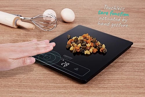 Peshore kuzhine, Camry CR 3175, 15 kg, njësi g/ml/lb:oz/fl'oz, ekran LED, platformë qelqi 24x20 cm, e zezë