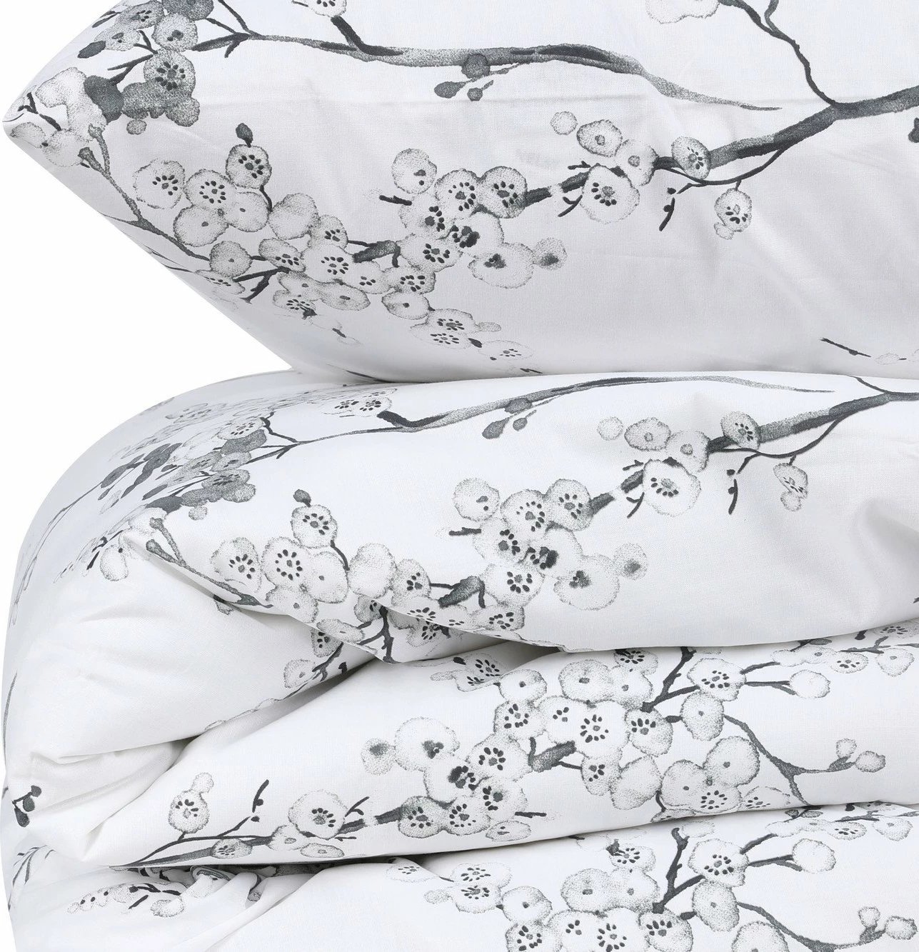 Set mbulesë për jorgan King Ranforce, L'essentiel, cikore - e bardhë, 3 pjesë