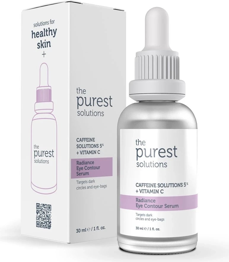 Serum për rreth syve The Purest Solutions Solucion kafeine 5% + vitaminë C, 30 ml