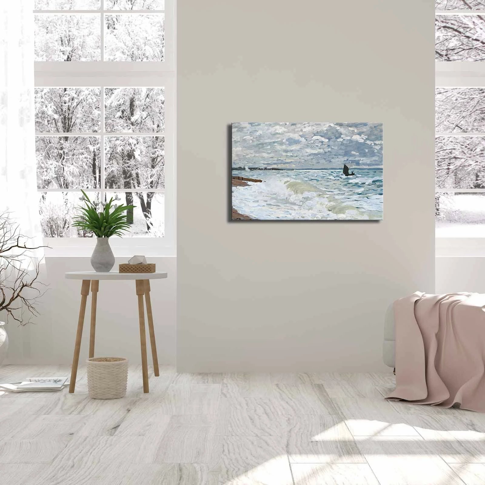 Pikturë dekorative në kanavacë, shumëngjyrëshe, FAMOUSART-11, 45x70cm