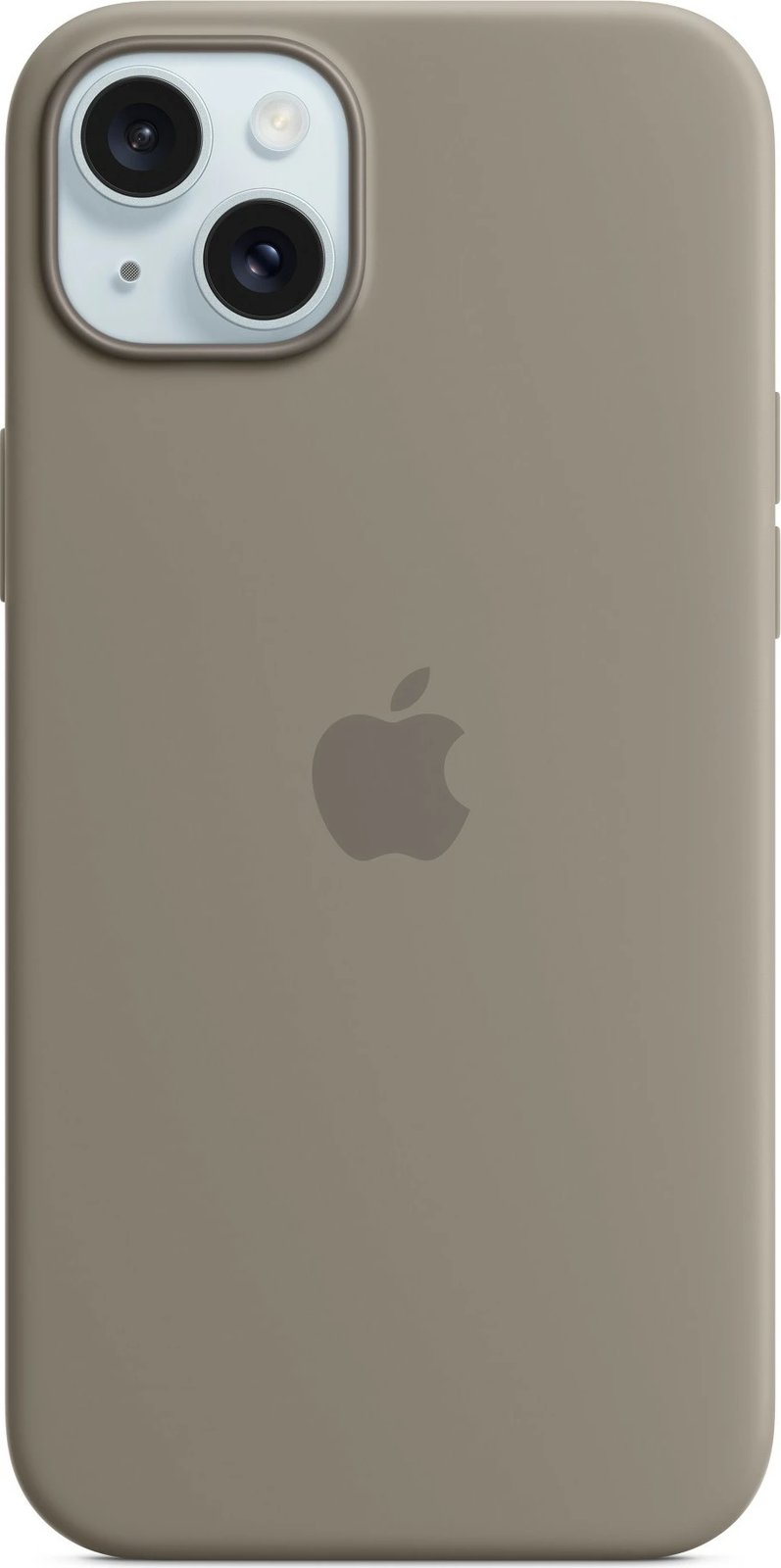 Mbështjellës Apple iPhone 15 Plus, silikon, MagSafe, taupe