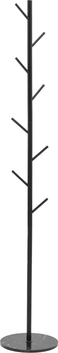 Stendë për pallto Fori, metal i zi, 30x30x173cm