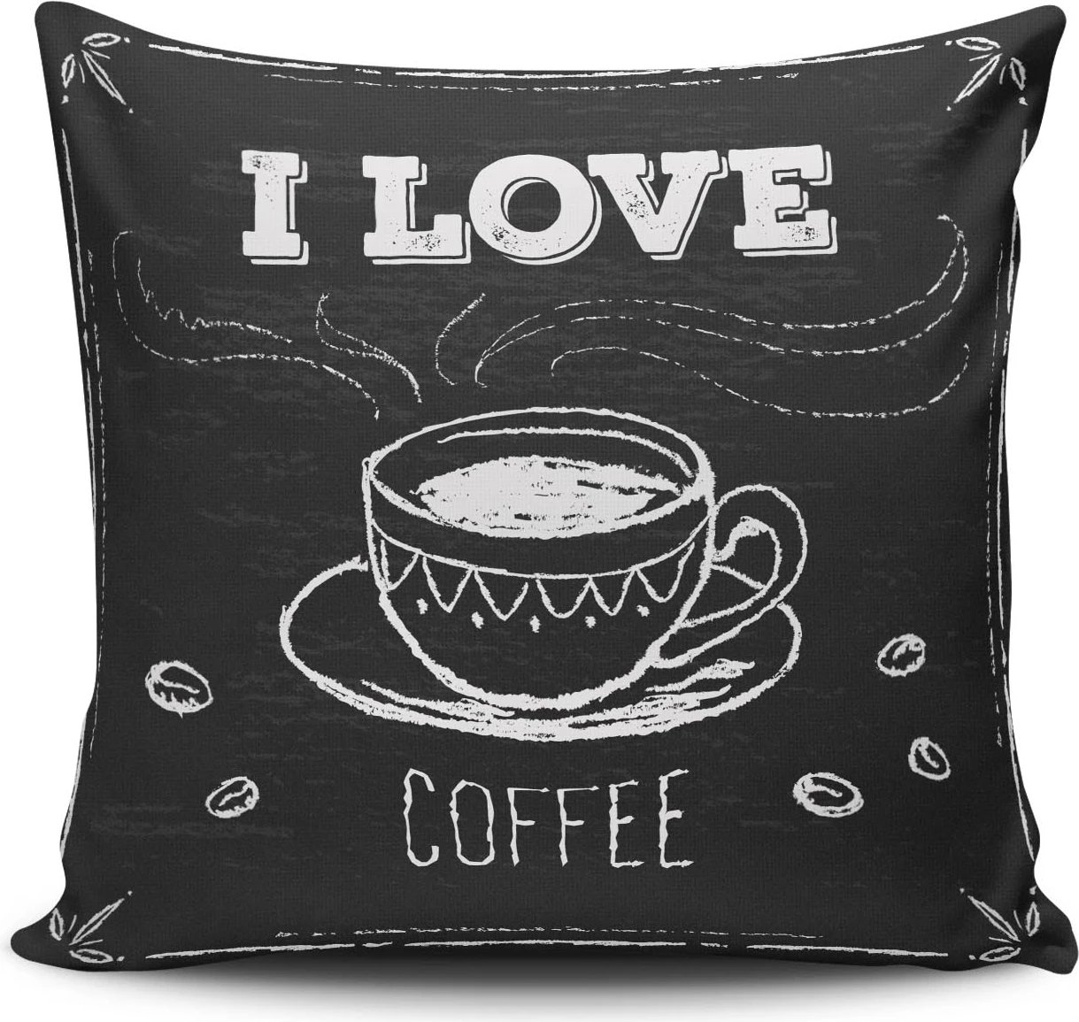 Jastëk dekorativ, dizajn Aberto, NKRLNT-313, shumëngjyrësh, 43x43cm