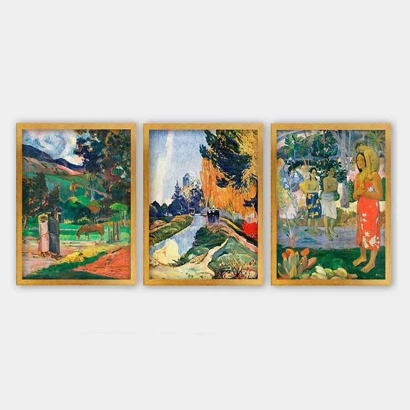 Pikturë dekorative me kornizë (3 copë), Wallity, 3AC_UN1233861_3545