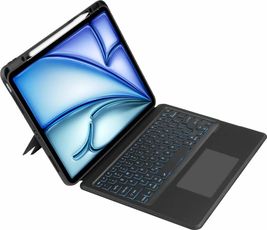 Mbështjellës me tastierë Tech-Protect SC Mag Pen për iPad Air 13" (2024), i zi, me touchpad