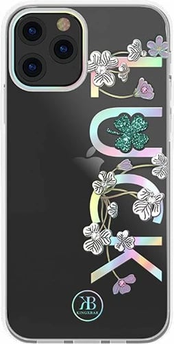 Mbështjellës Kingxbar Lucky Series për iPhone 12 mini, me kristale Swarovski, Transparent