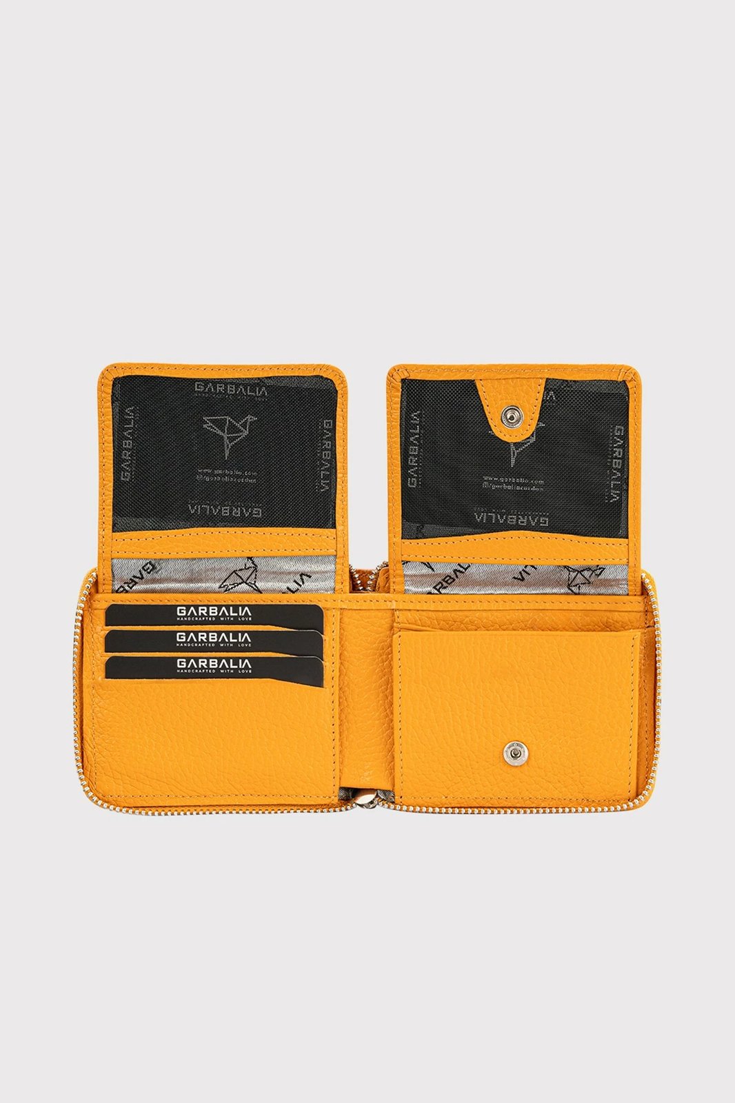 Portofol unisex Zoozie Bags, ngjyrë mustard, Carole