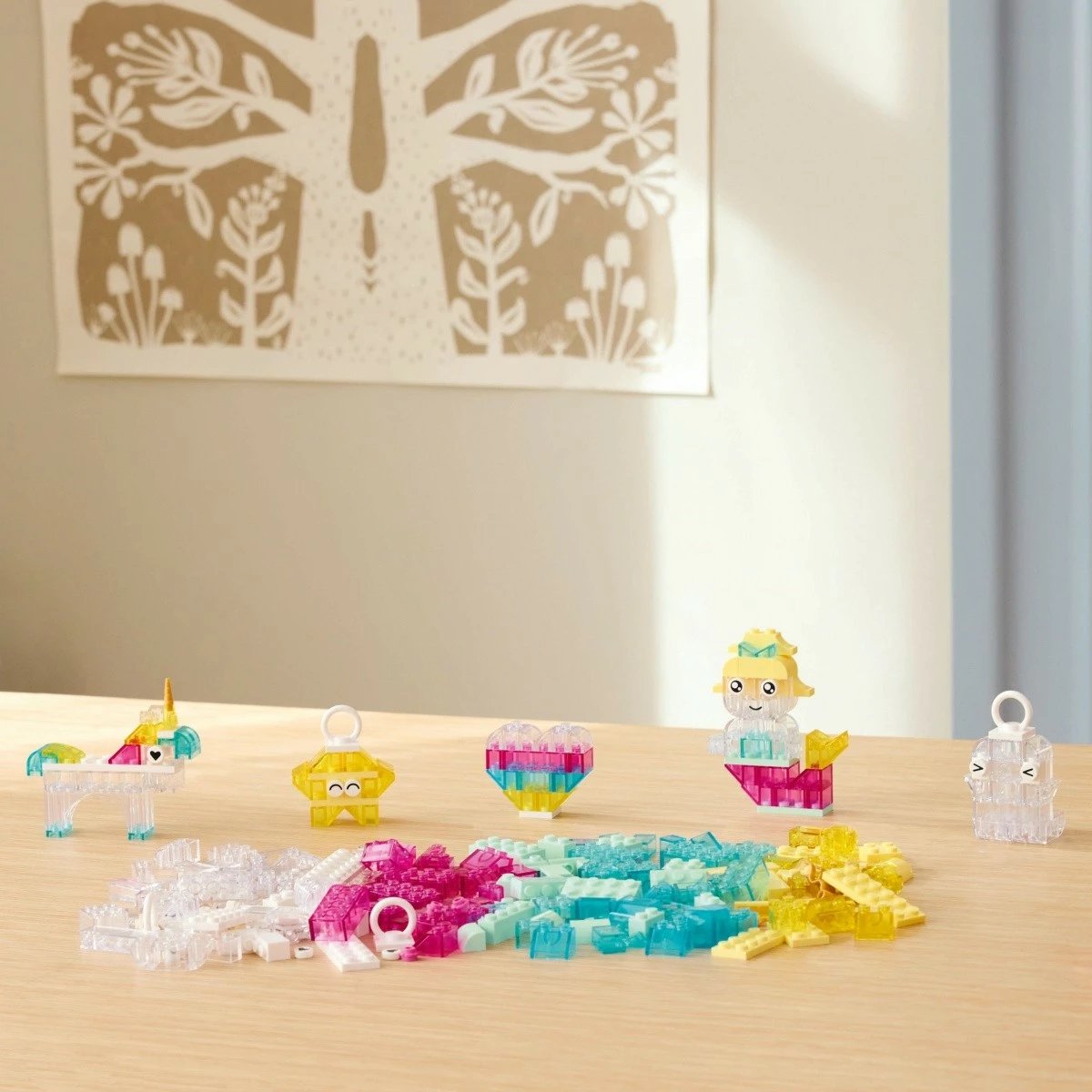 Set LEGO Classic 11040 me blloqe transparente, 340 copa