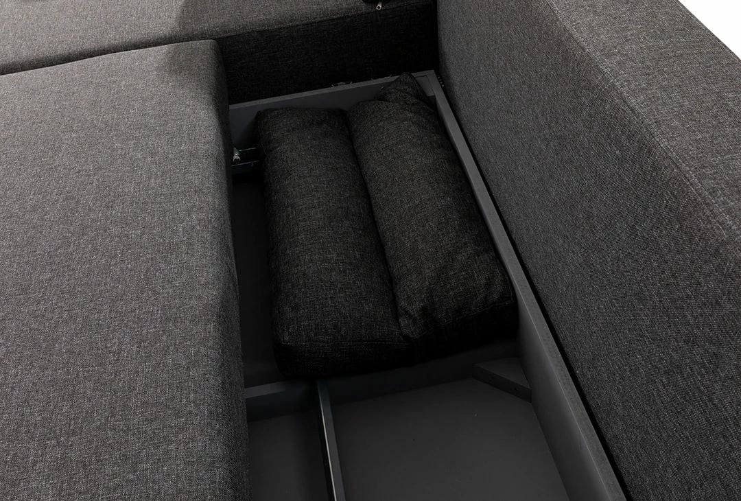 Kënd divan-krevat, ngjyrë antracit, Tloft Mini